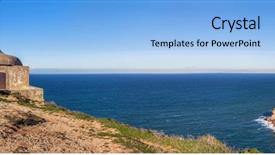  Presentation with death in loving memory - Amazing presentation theme having cabo or pedra mua sanctuary backdrop and a light blue colored foreground