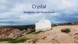  Presentation with memory - PPT theme consisting of cabo or pedra mua sanctuary background and a sky blue colored foreground