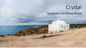  Presentation with memory managment - Slides featuring cabo or pedra mua sanctuary background and a light blue colored foreground