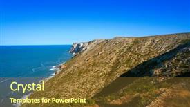  Presentation with san antonio - Audience pleasing PPT theme consisting of cabo san antonio cape backdrop and a  colored foreground