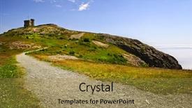  Presentation with newfoundland - Amazing PPT layouts having cabot tower on signal backdrop and a gold colored foreground