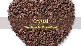  Presentation with cacao - Theme featuring cacao-nibs-dried-crushed background and a  colored foreground