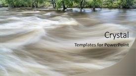  Presentation with runoff - Slide deck with caccing - spring runoff of cache la background and a light gray colored foreground