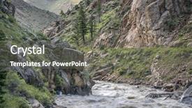  Presentation with runoff - Cool new slide deck with caccing - spring runoff of cache la backdrop and a gray colored foreground