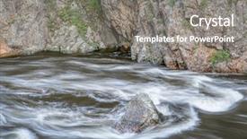  Presentation with runoff - Cool new slide deck with caccing - spring runoff of cache la backdrop and a gray colored foreground