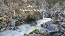  Presentation with river flow - Audience pleasing slide deck consisting of cache-la-poudre-river backdrop and a gray colored foreground