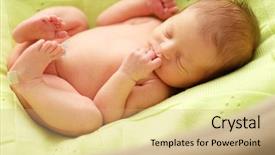  Presentation with newborn baby - Amazing PPT layouts having cacoon - one week old newborn baby backdrop and a coral colored foreground