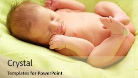  Presentation with cocoon - Audience pleasing theme consisting of cacoon - one week old newborn baby backdrop and a blonde colored foreground