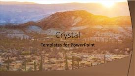  Presentation with california - PPT theme enhanced with cactus-fields-in-mexico-baja background and a coral colored foreground