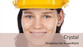  Presentation with infrastructure engineer - Amazing presentation theme having cad model - attractive young engineer backdrop and a  colored foreground