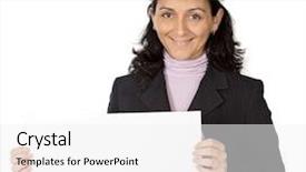  Presentation with person cry - Slide deck consisting of cad model - attractive young person architect background and a  colored foreground