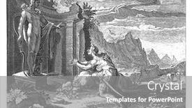  Presentation with find - Audience pleasing PPT theme consisting of cadmus-sent-by-his-father backdrop and a gray colored foreground