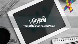  Presentation with autism awareness - Presentation theme consisting of caduceus - word hope and autism awareness background and a dark gray colored foreground