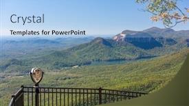  Presentation with park - PPT theme having caesars-head-state-park-south background and a light blue colored foreground