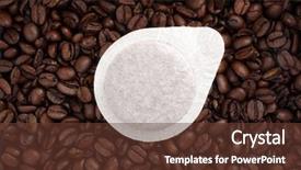  Presentation with coffee beans - Slide set enhanced with caf - photo of coffee beans background and a tawny brown colored foreground