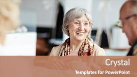  Presentation with bacteria gram positive - Presentation theme with cafe - positive granny with her friends background and a coral colored foreground