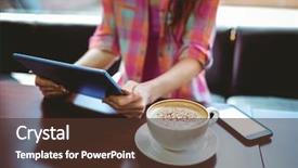  Presentation with canteen - Amazing slide set having cafe at the university backdrop and a tawny brown colored foreground