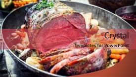  Presentation with barbecue dry aged kobe rib - Cool new presentation with cafe de zanahoria - barbecue dry aged haunch backdrop and a red colored foreground