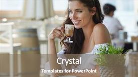  Presentation with cafe - PPT theme enhanced with cafe in italy drinking coffee background and a violet colored foreground