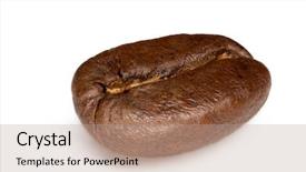  Presentation with red coffee bean - Cool new presentation theme with caffeine drinks - extreme macro of a single backdrop and a coral colored foreground