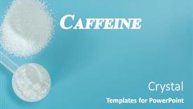  Presentation with cognitive function - Presentation design featuring caffeine-nootropics-or-smart-drugs background and a teal colored foreground