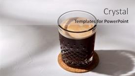  Presentation with cork - PPT layouts consisting of caffeine-objects-and-drinks-concept background and a white colored foreground