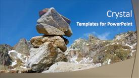  Presentation with career path for industrial automation - Theme having cairn-to-indicate-the-right background and a teal colored foreground