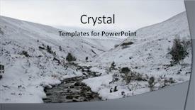  Presentation with scottish highlands - Colorful PPT layouts enhanced with cairngorms - stream in winter scottish highlands backdrop and a  colored foreground