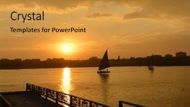  Presentation with cairo - Amazing presentation theme having cairo - sunset over the nile backdrop and a gold colored foreground