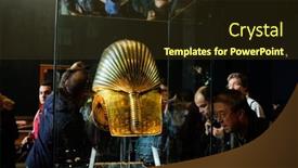  Presentation with egypt museum - Audience pleasing slides consisting of cairo-egypt-007-january-2016 backdrop and a tawny brown colored foreground