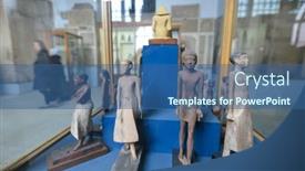  Presentation with egypt museum - Presentation theme enhanced with cairo-egypt-02-january-2016 background and a ocean colored foreground