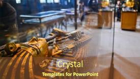  Presentation with egypt museum - Presentation design consisting of cairo-egypt-02-january-2016 background and a tawny brown colored foreground