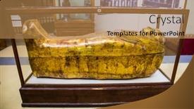  Presentation with egypt museum - Presentation consisting of cairo-egypt-jan-31-2020 background and a coral colored foreground