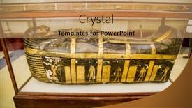  Presentation with egypt museum - PPT theme consisting of cairo-egypt-jan-31-2020 background and a coral colored foreground