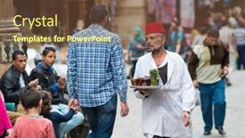  Presentation with servant - PPT theme with cairo-egypt-march-13-2016 background and a  colored foreground