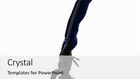  Presentation with concert symphony woman dancing in grass - Amazing presentation theme having caixoeiras - one caucasian woman capoeira dancer backdrop and a  colored foreground