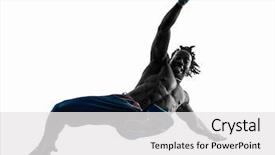  Presentation with dancing - Beautiful presentation theme featuring caixoeiras - one man capoeira dancer dancing backdrop and a white colored foreground
