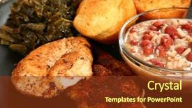  Presentation with cajun - PPT theme enhanced with cajun flavored catfish and chicken background and a tawny brown colored foreground
