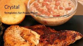  Presentation with cajun - Amazing slides having cajun flavored catfish and chicken backdrop and a  colored foreground