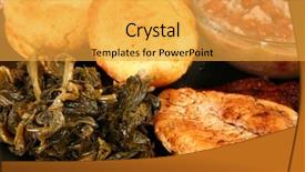  Presentation with cajun - PPT theme consisting of cajun flavored chicken with red background and a  colored foreground