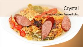  Presentation with cajun - PPT theme with cajun jambalaya voodoo chicken background and a yellow colored foreground