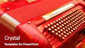  Presentation with cajun - Presentation theme featuring cajun pasta - accordion 1 background and a crimson colored foreground