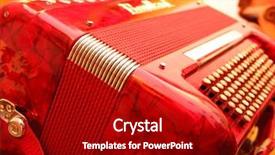  Presentation with accordion - Colorful PPT layouts enhanced with cajun pasta - accordion 2 backdrop and a crimson colored foreground