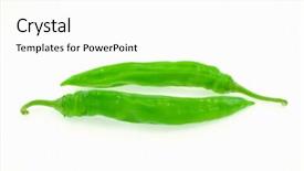  Presentation with cajun - Amazing presentation theme having cajun restaurant - green hot chili peppers backdrop and a  colored foreground