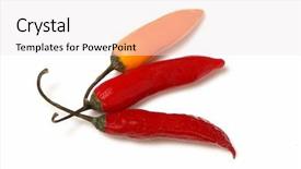  Presentation with chilli - Presentation theme with cajun restaurant - hot chilli peppers isolated background and a  colored foreground