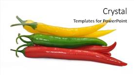  Presentation with chilli - PPT theme enhanced with cajun restaurant - hot chilli peppers isolated background and a  colored foreground
