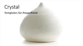  Presentation with sweet - Amazing slide deck having cake decoration - sweet white meringue isolated backdrop and a white colored foreground