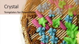  Presentation with food truck cake ice cream - Presentation theme consisting of cake famous throughout the world background and a  colored foreground