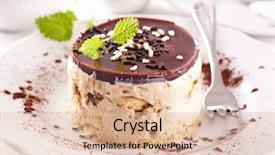  Presentation with tiramisu - PPT layouts featuring cake ice cream - tiramisu dessert background and a lemonade colored foreground