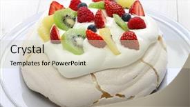  Presentation with lonely man new zealand tourists - Presentation theme having cake new zealand australian dessert background and a soft green colored foreground